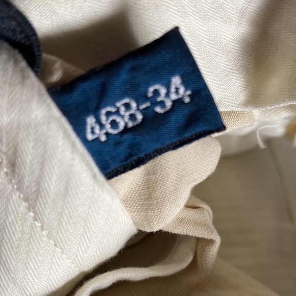 Ralph Lauren line & silk pant size 46B- 34 . (B23) - Picture 10 of 13